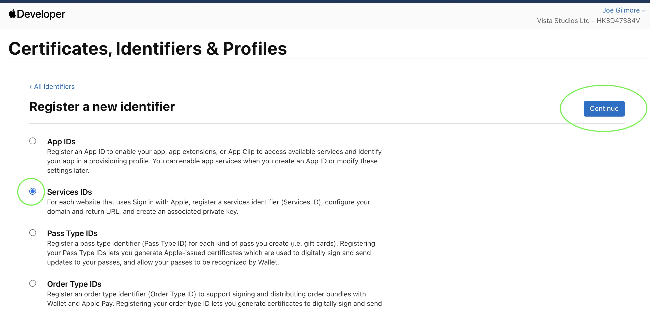 Apple setup step 5 screenshot