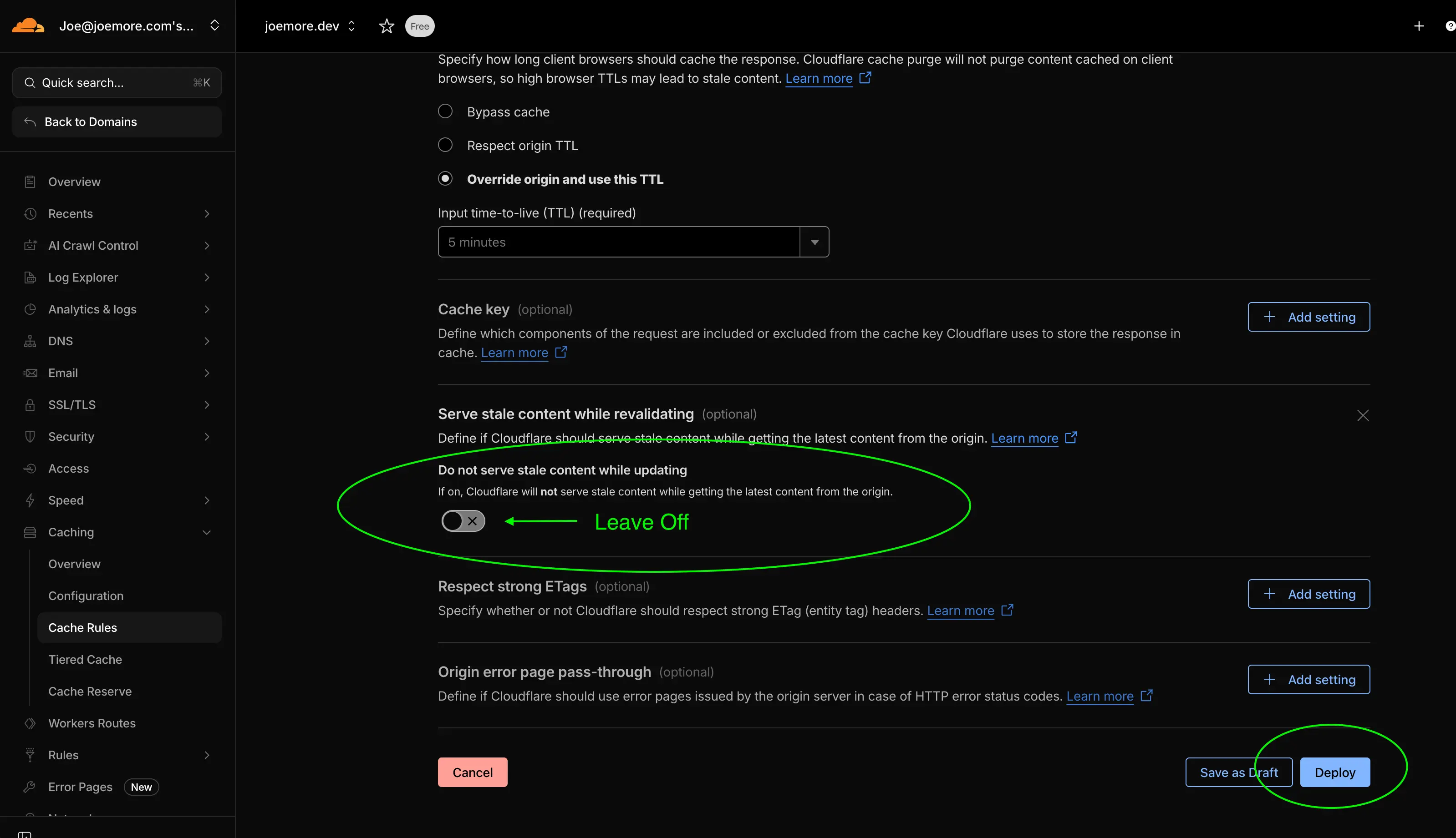 CloudFlare Caching 3