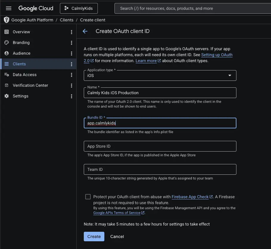 Google Sign In with Google
